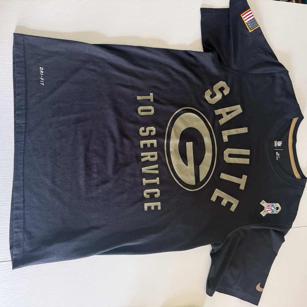 Nike NFL Green Bay Packers Veterans Salute to Service Dri-Fit Size Small